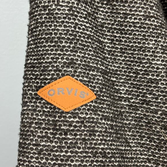 Orvis Classic Collection 1/4 Zip Sherpa Lined Pullover Gray Black Long Sleeve LG - Picture 7 of 9